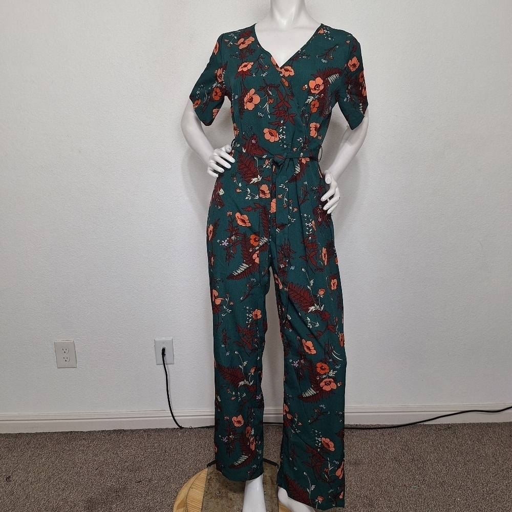 PatPat "NEW" Multicolor Bohemian Cottagecore Floral Wide Leg Jumpsuit Size M